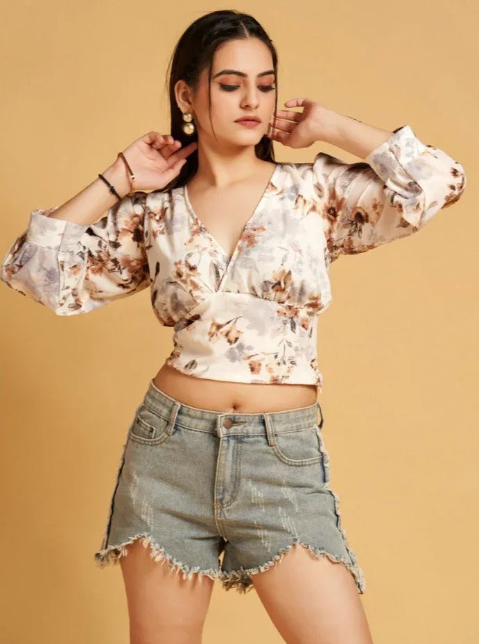 CROP TOP WESTERN WEAR D.NO 110 - Anant Exports