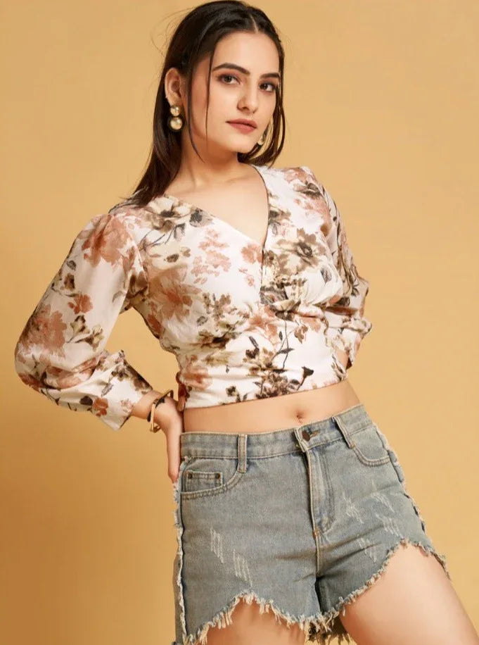 CROP TOP WESTERN WEAR D.NO 110 - Anant Exports
