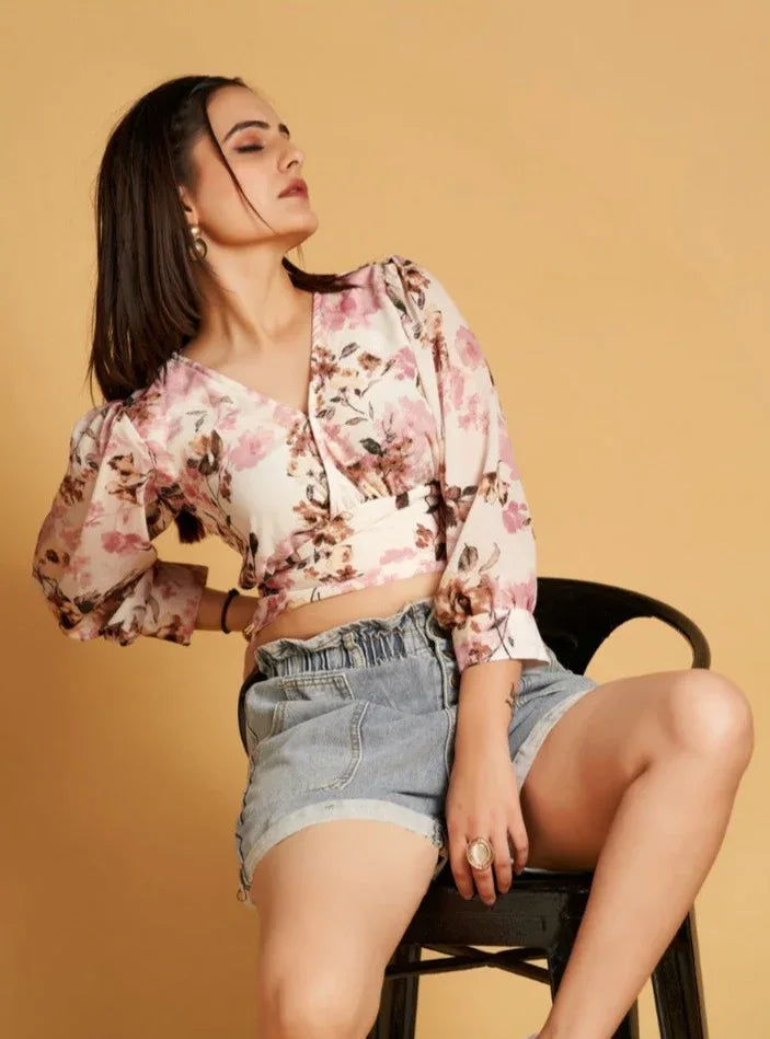 CROP TOP WESTERN WEAR D.NO 110 - Anant Exports