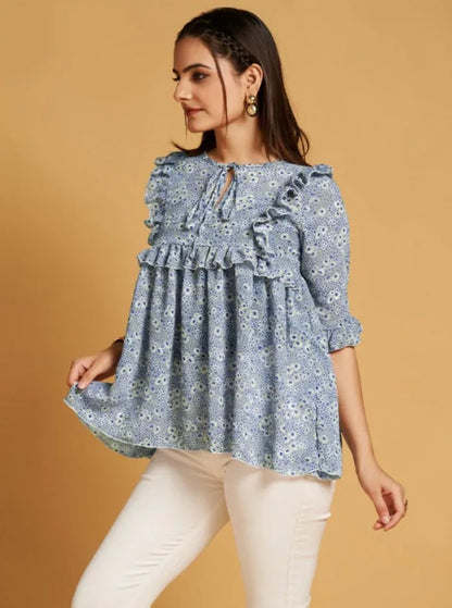 CROP TOP WESTERN WEAR D.NO 113 - Anant Exports