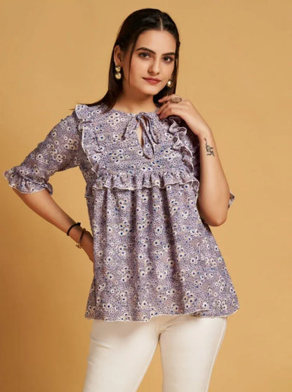 CROP TOP WESTERN WEAR D.NO 113 - Anant Exports