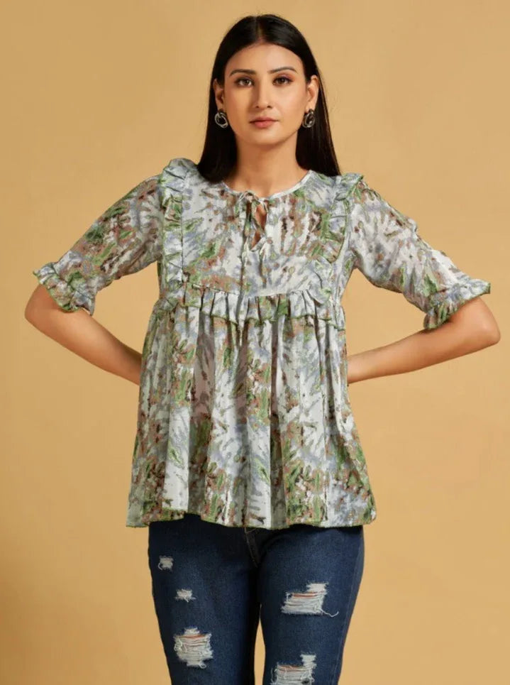 CROP TOP WESTERN WEAR D.NO 114 - Anant Exports