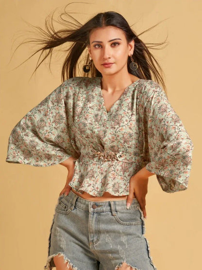 CROP TOP WESTERN WEAR D.NO 115 - Anant Exports