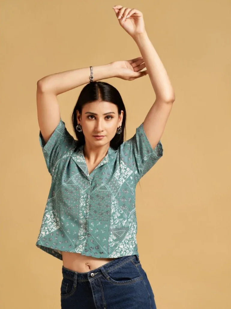CROP TOP WESTERN WEAR D.NO 122 - Anant Exports