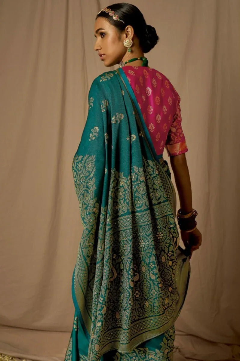 Kimora Meera Soft Silk Saree - Anant Exports