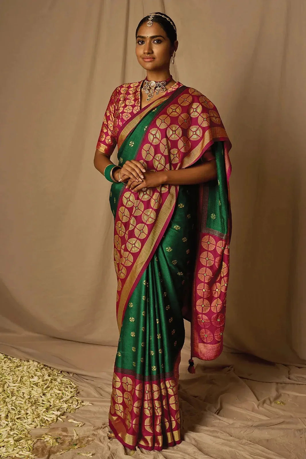 Kimora Meera Soft Silk Saree - Anant Exports