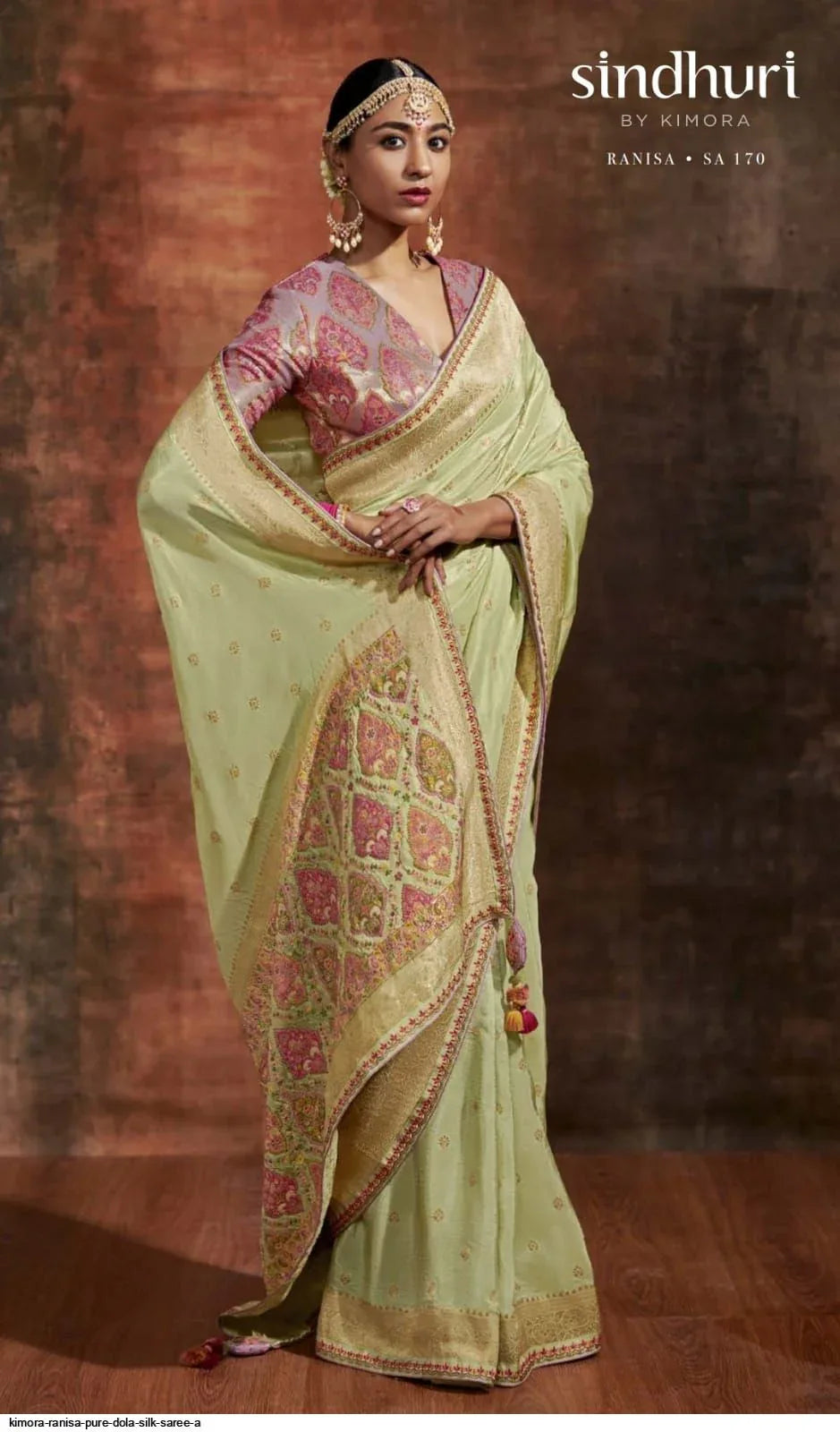 Ranisa Fancy Kashmiri Saree D.No SA-170 - Anant Exports