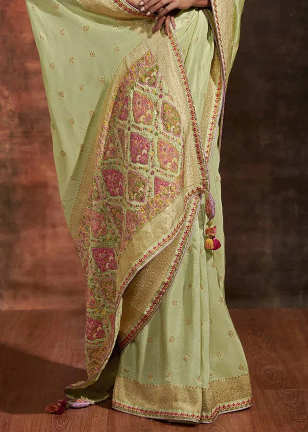 Ranisa Fancy Kashmiri Saree D.No SA-170 - Anant Exports