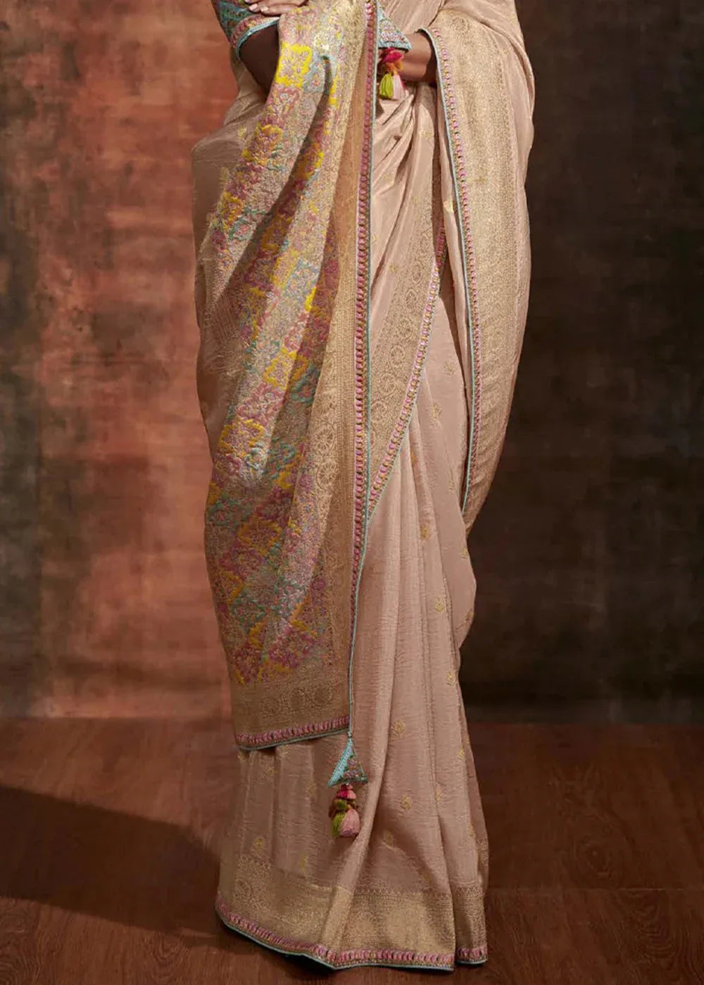 Ranisa Fancy Kashmiri Saree D.No SA-174 - Anant Exports
