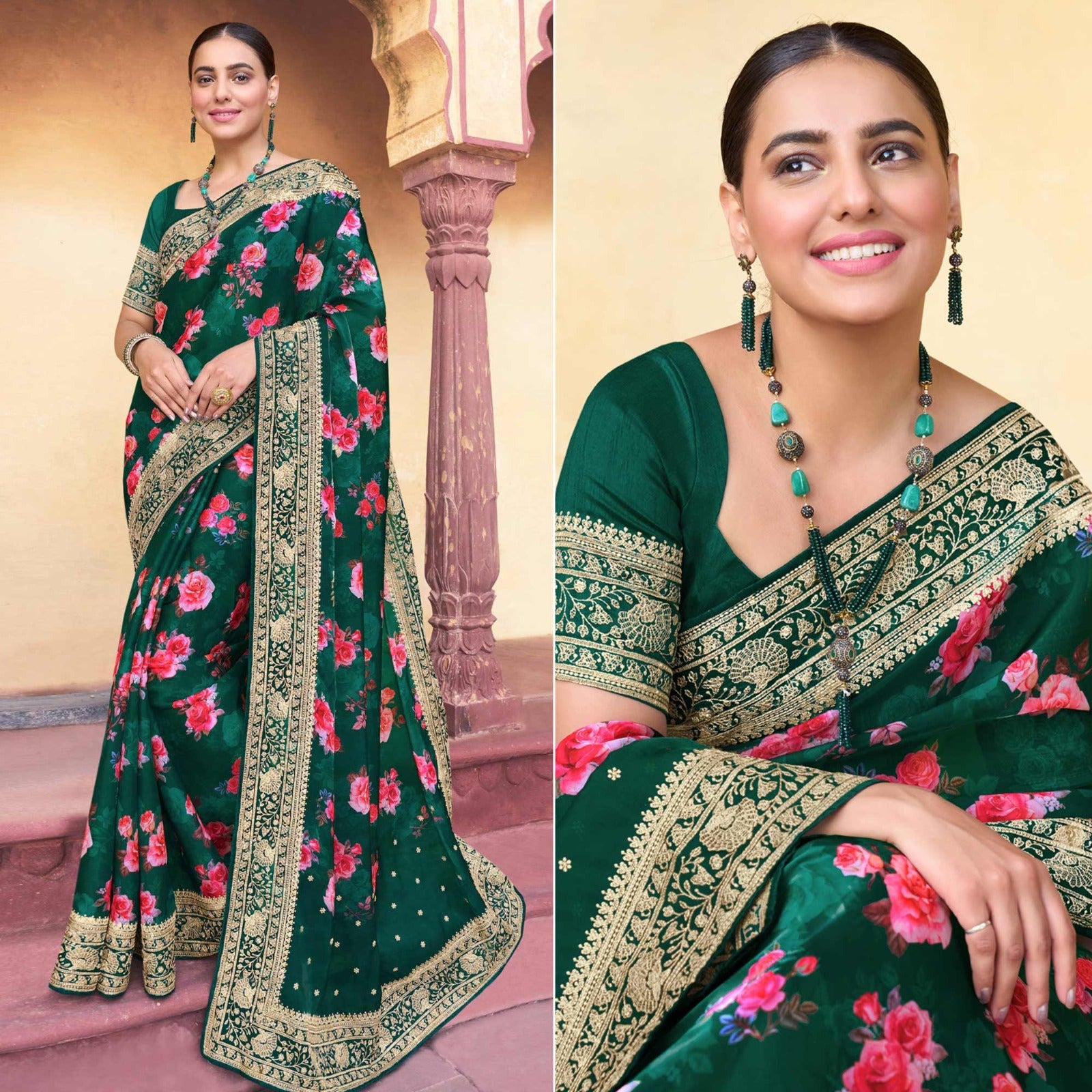 Alyssa Festive Wear Fancy Organza Saree