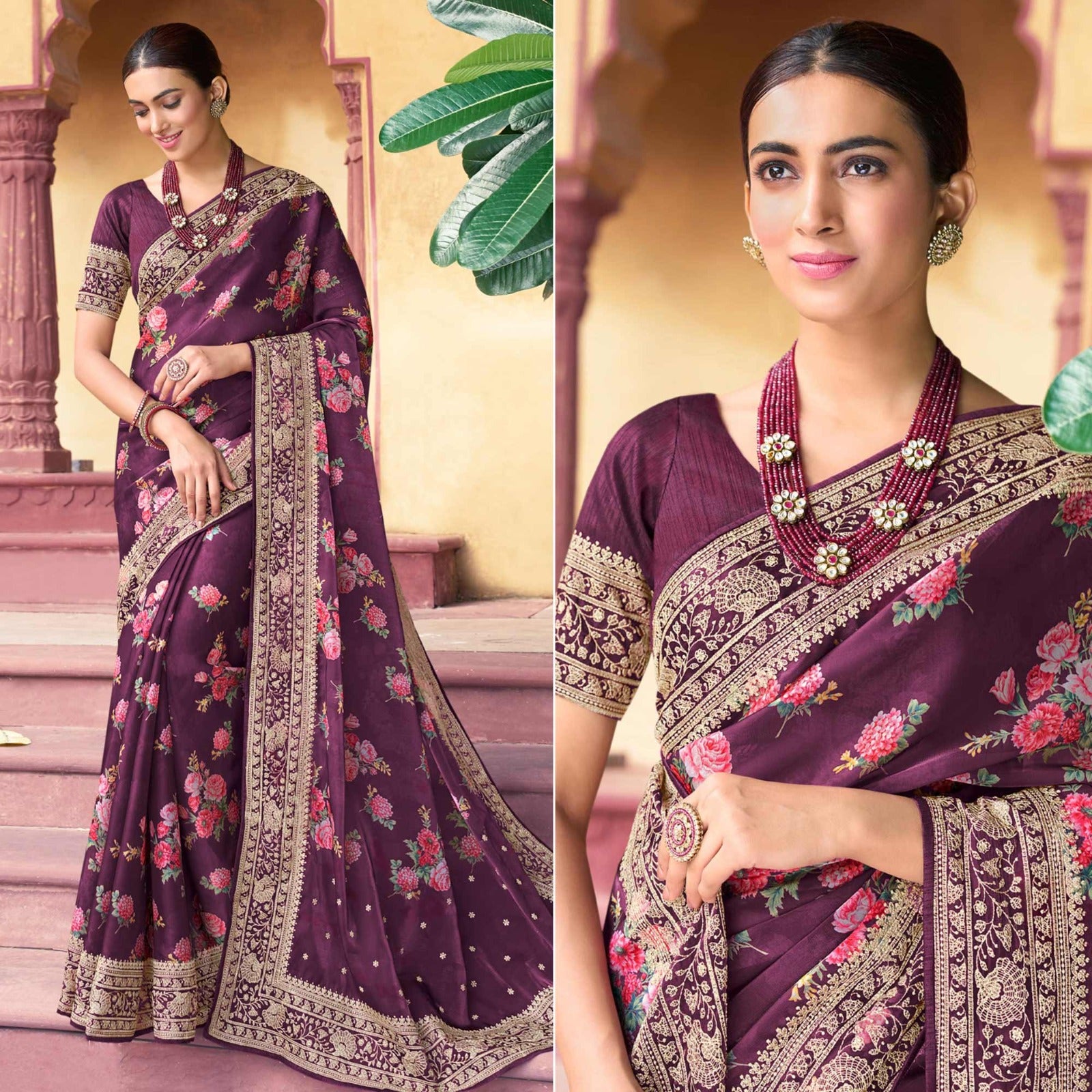 Alyssa Festive Wear Fancy Organza Saree