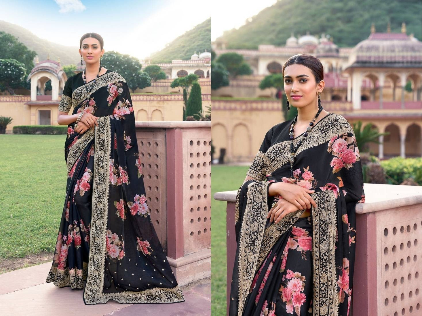 Alyssa Festive Wear Fancy Organza Saree