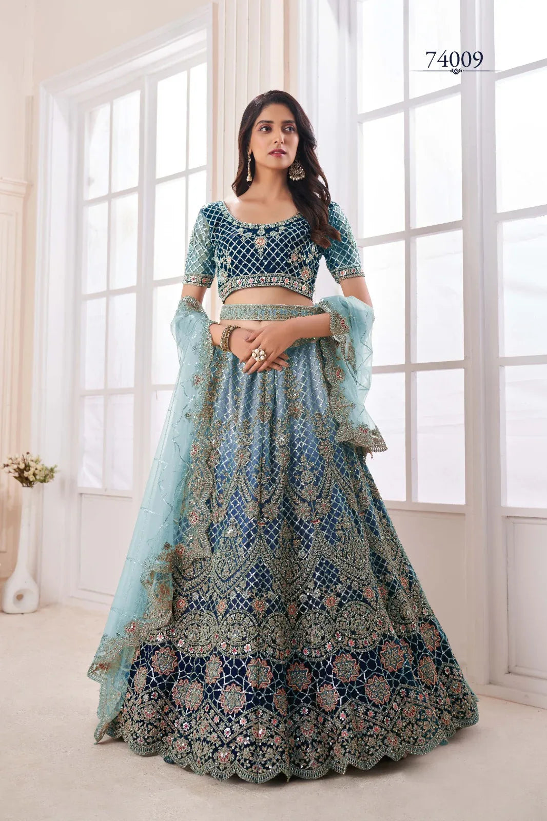Volume 48 Designer Occasion Wear Lehenga D.No 74009 - Anant Exports