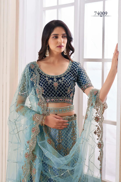 Volume 48 Designer Occasion Wear Lehenga D.No 74009 - Anant Exports
