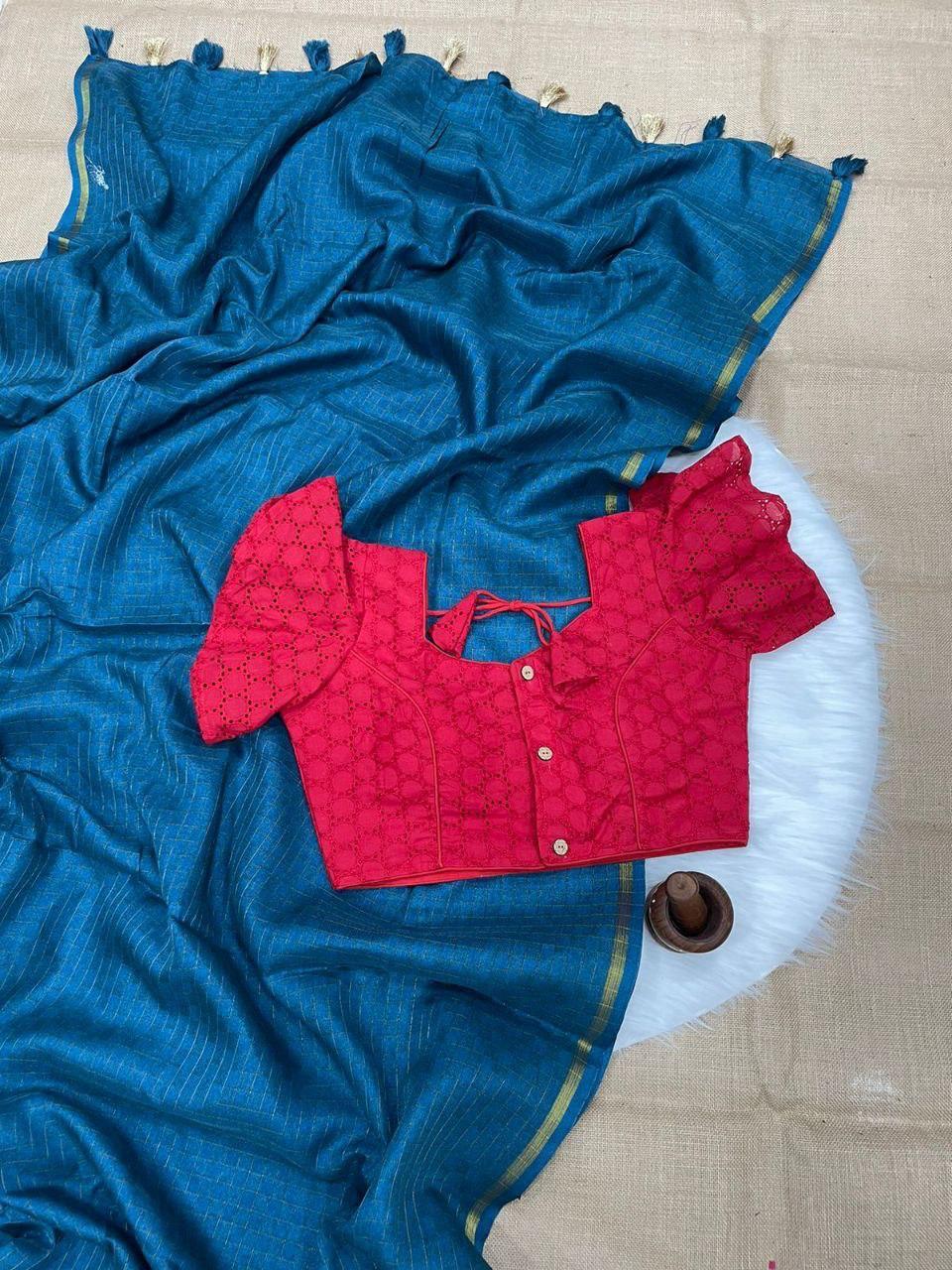 Hk1 Chinon Crush Blouse - Anant Exports