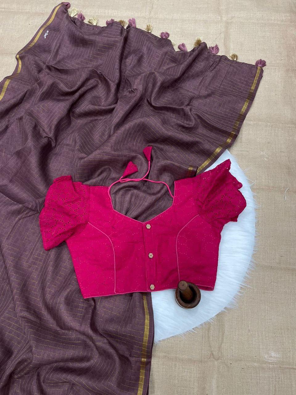 Hk1 Chinon Crush Blouse - Anant Exports