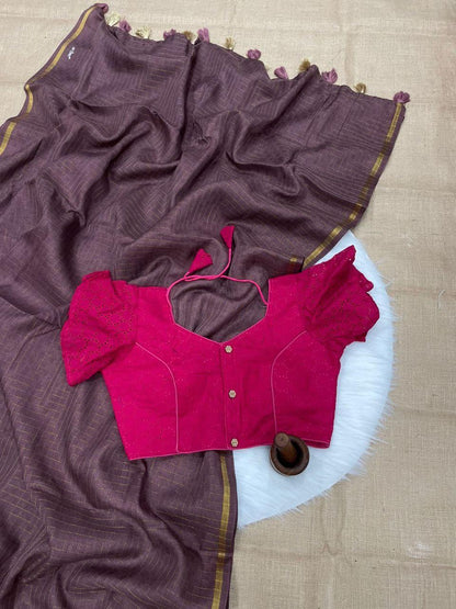 Hk1 Chinon Crush Blouse - Anant Exports