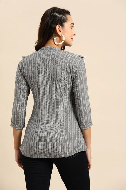 KALI VOL 01 WESTERN SHORT TOP - Anant Exports