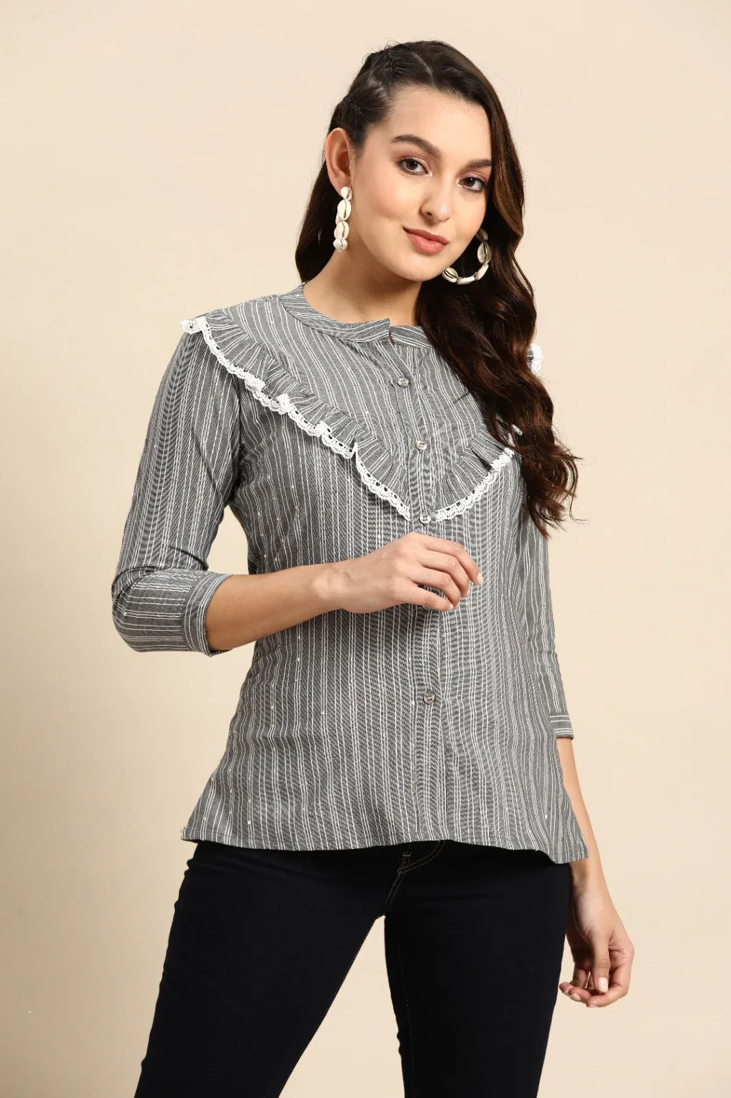 KALI VOL 01 WESTERN SHORT TOP - Anant Exports