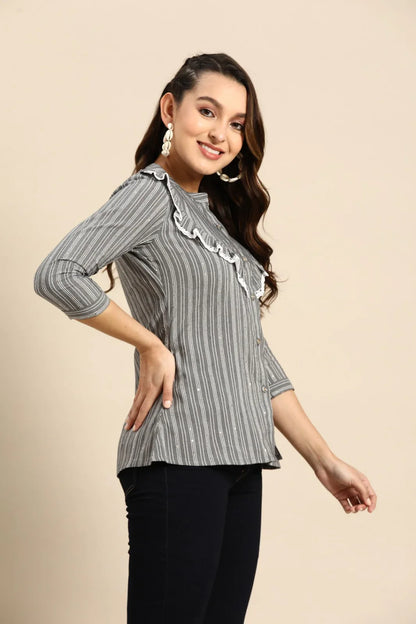 KALI VOL 01 WESTERN SHORT TOP - Anant Exports
