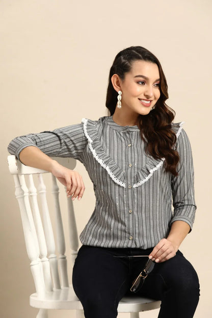 KALI VOL 01 WESTERN SHORT TOP - Anant Exports