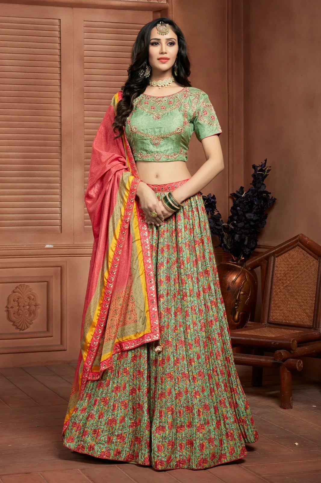 READYMADE CROP TOP LEHENGA D.NO C1987 - Anant Exports