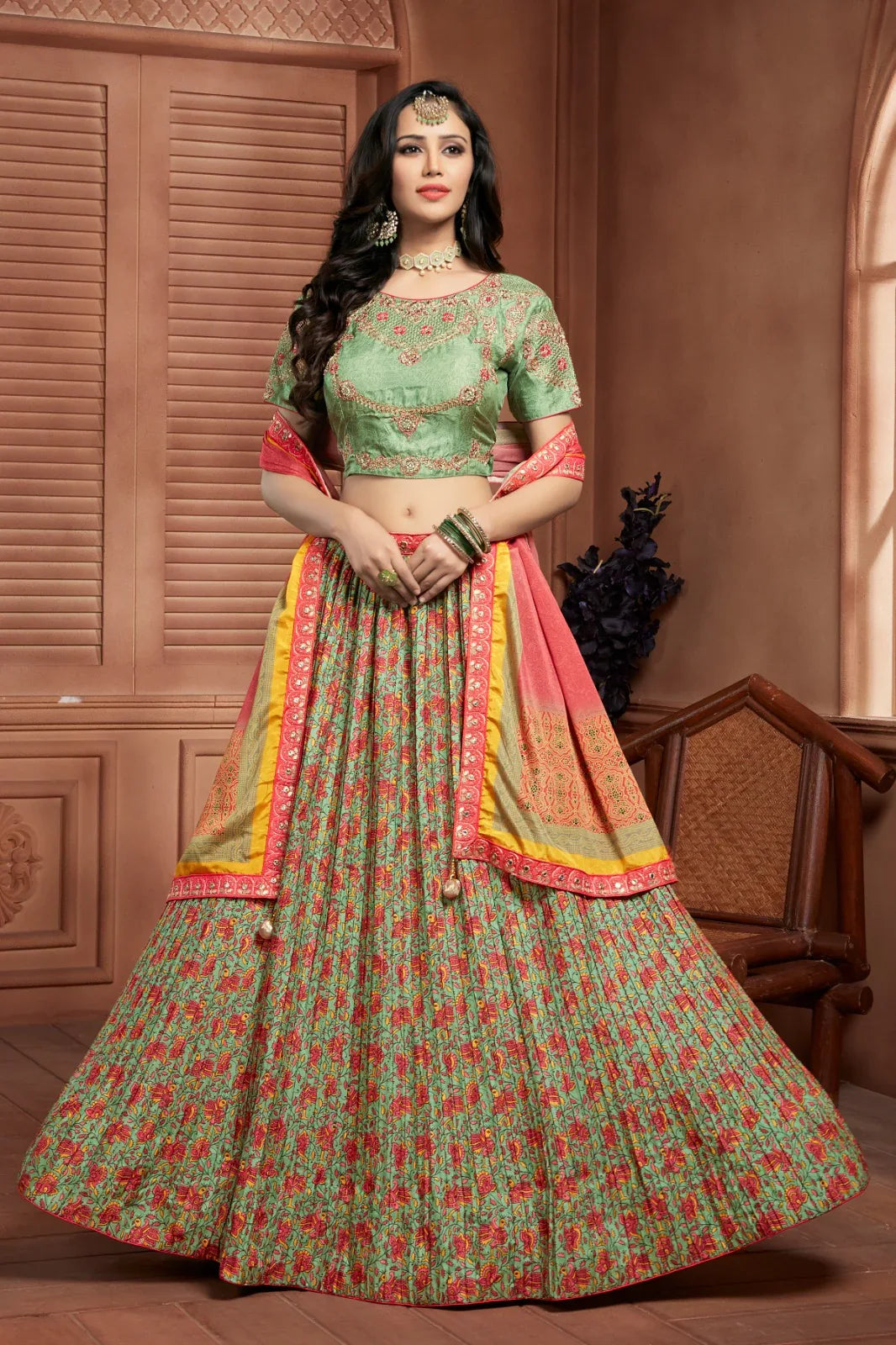 READYMADE CROP TOP LEHENGA D.NO C1987 - Anant Exports
