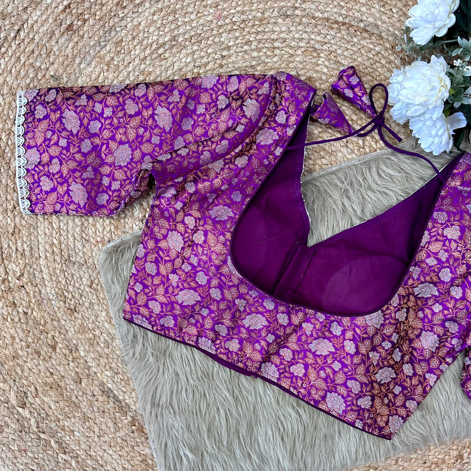 Fancy Banarasi Silk Blouse