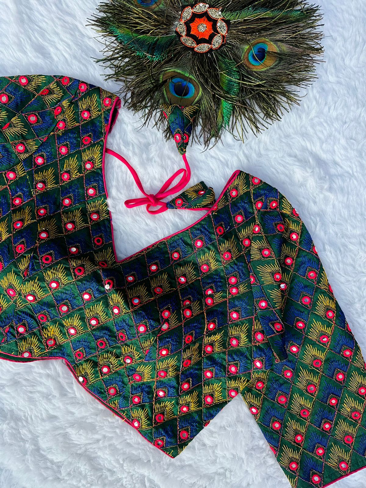 Party Wear Blooming Silk Blouse