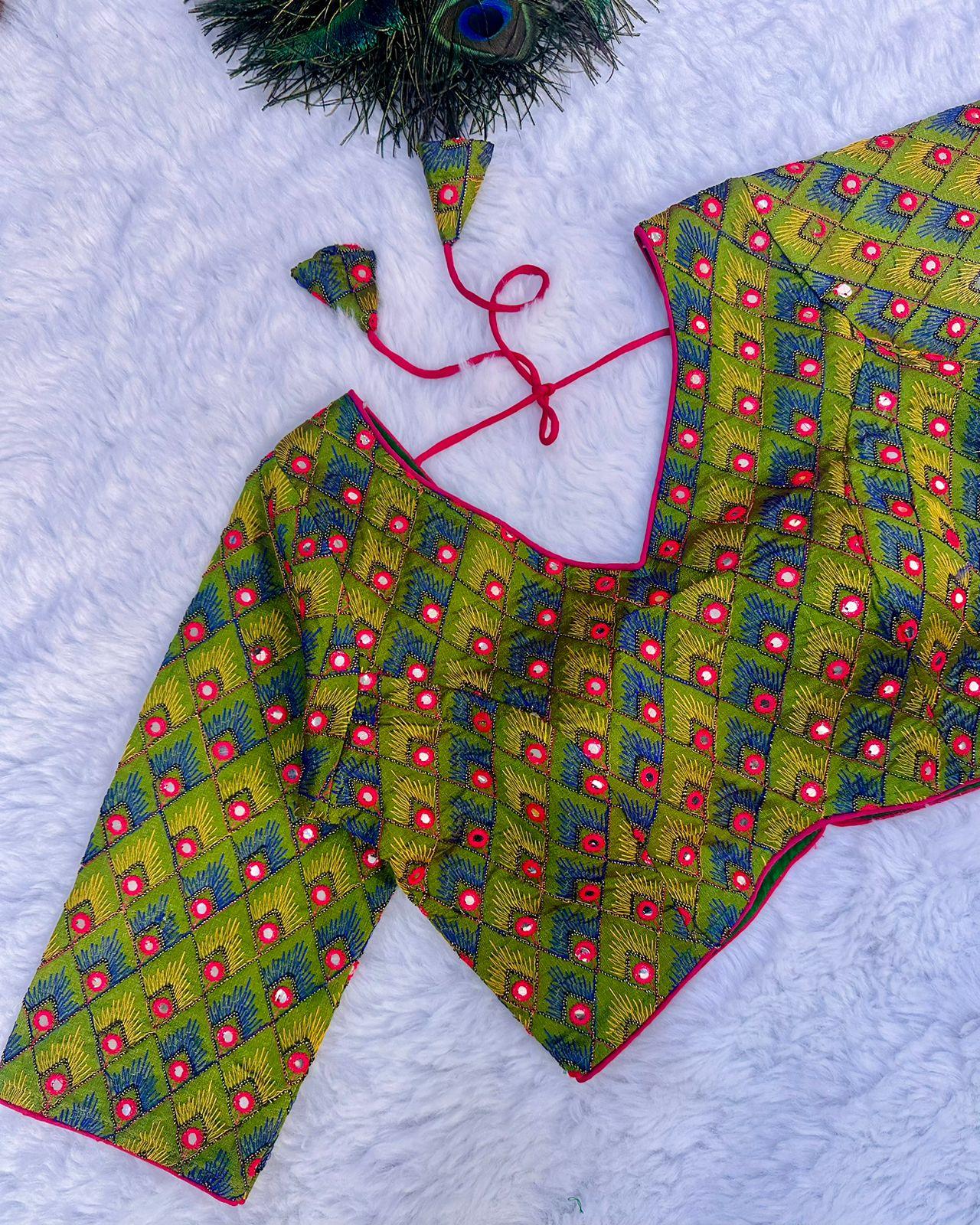 Party Wear Blooming Silk Blouse - Anant Exports