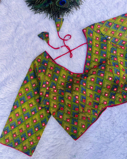 Party Wear Blooming Silk Blouse - Anant Exports