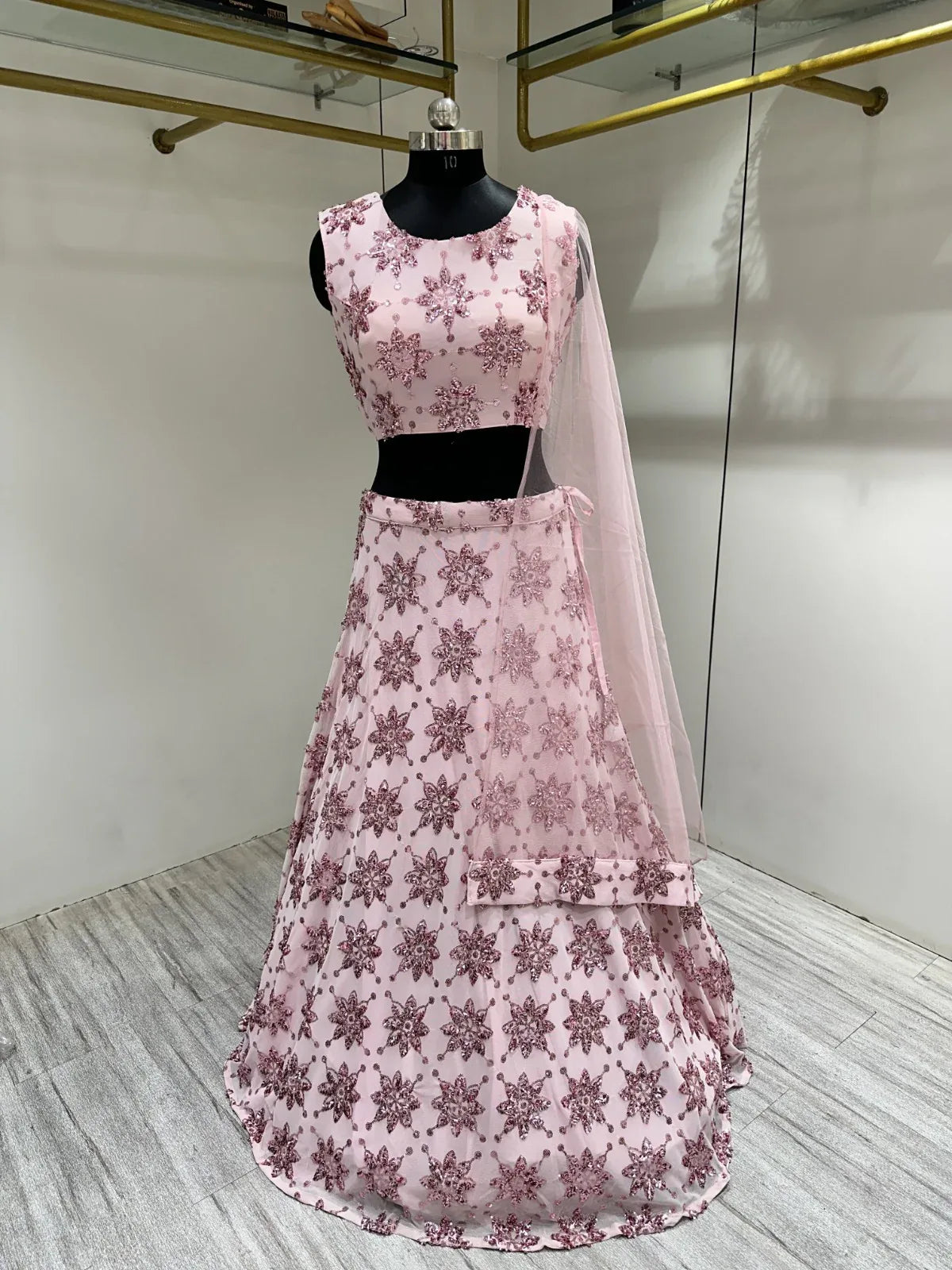 READYMADE CROP TOP LEHENGA D.NO. C1904 - Anant Exports