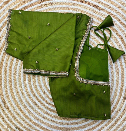 Festival Wear Blooming Silk Blouse - Anant Exports