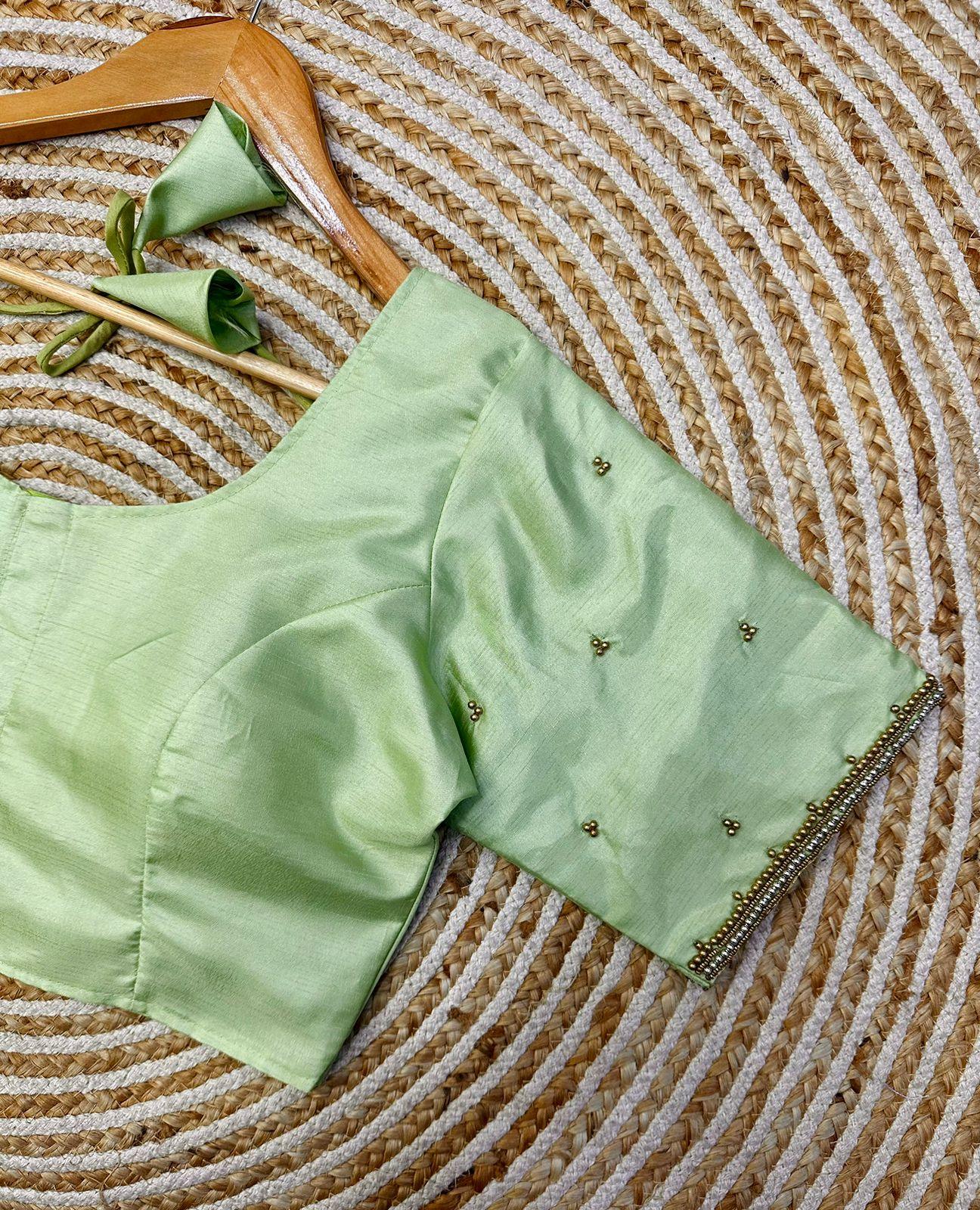 Festival Wear Blooming Silk Blouse