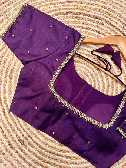 Festival Wear Blooming Silk Blouse