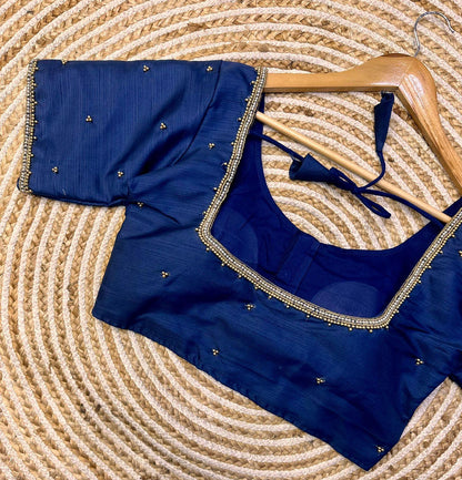 Festival Wear Blooming Silk Blouse - Anant Exports