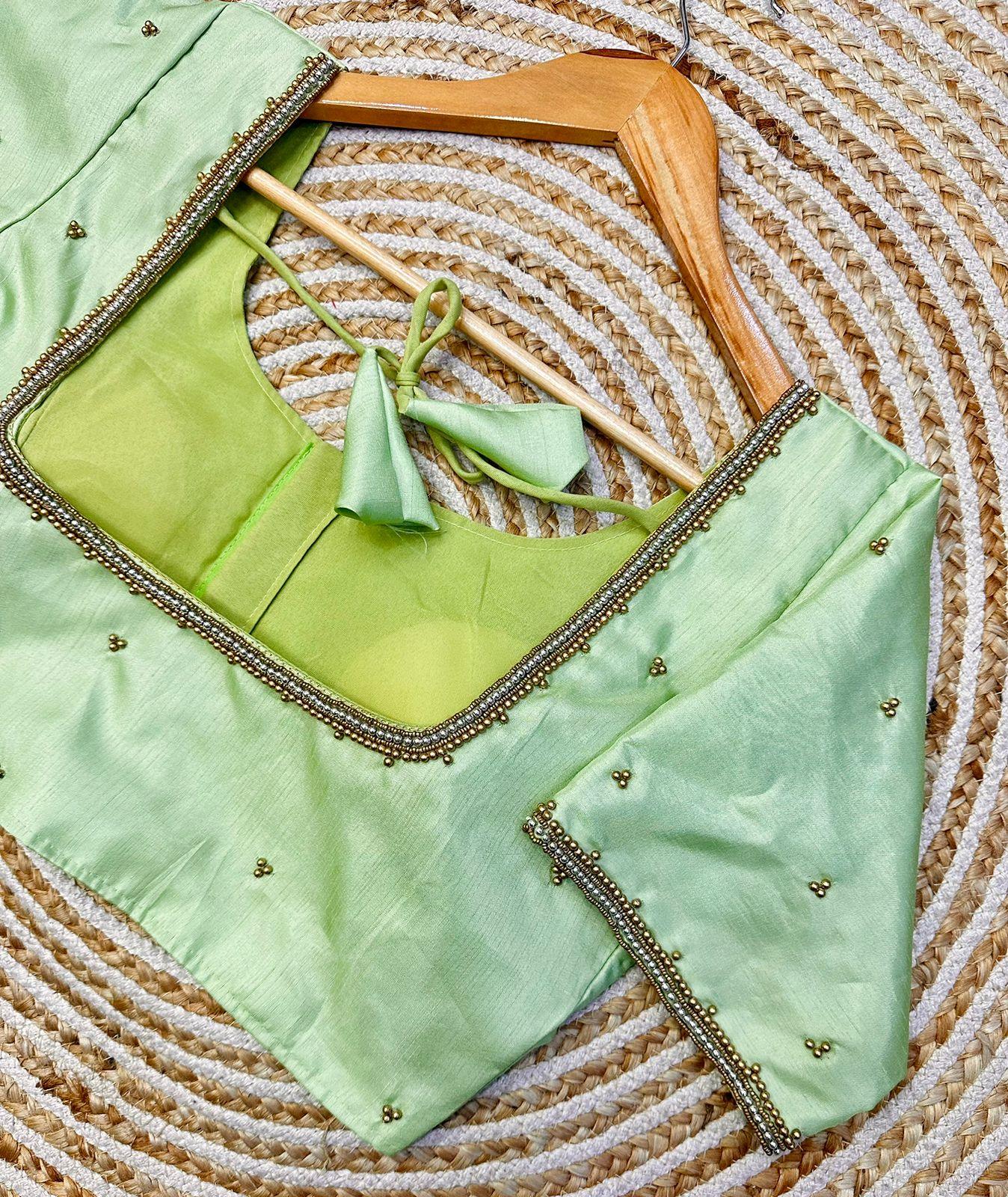 Festival Wear Blooming Silk Blouse