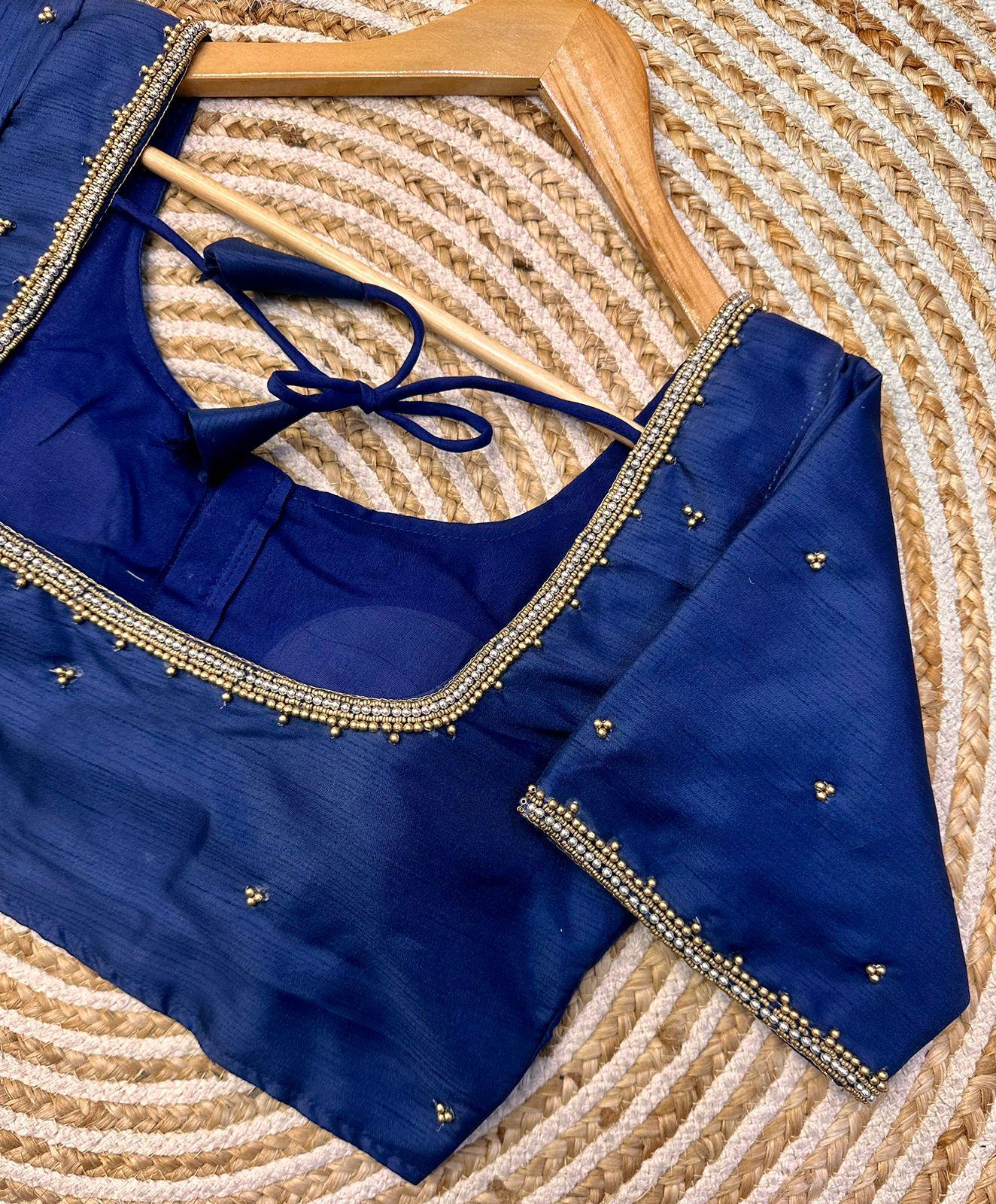 Festival Wear Blooming Silk Blouse - Anant Exports