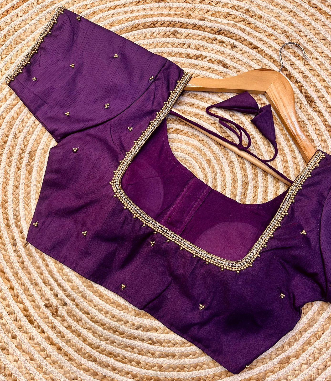 Festival Wear Blooming Silk Blouse