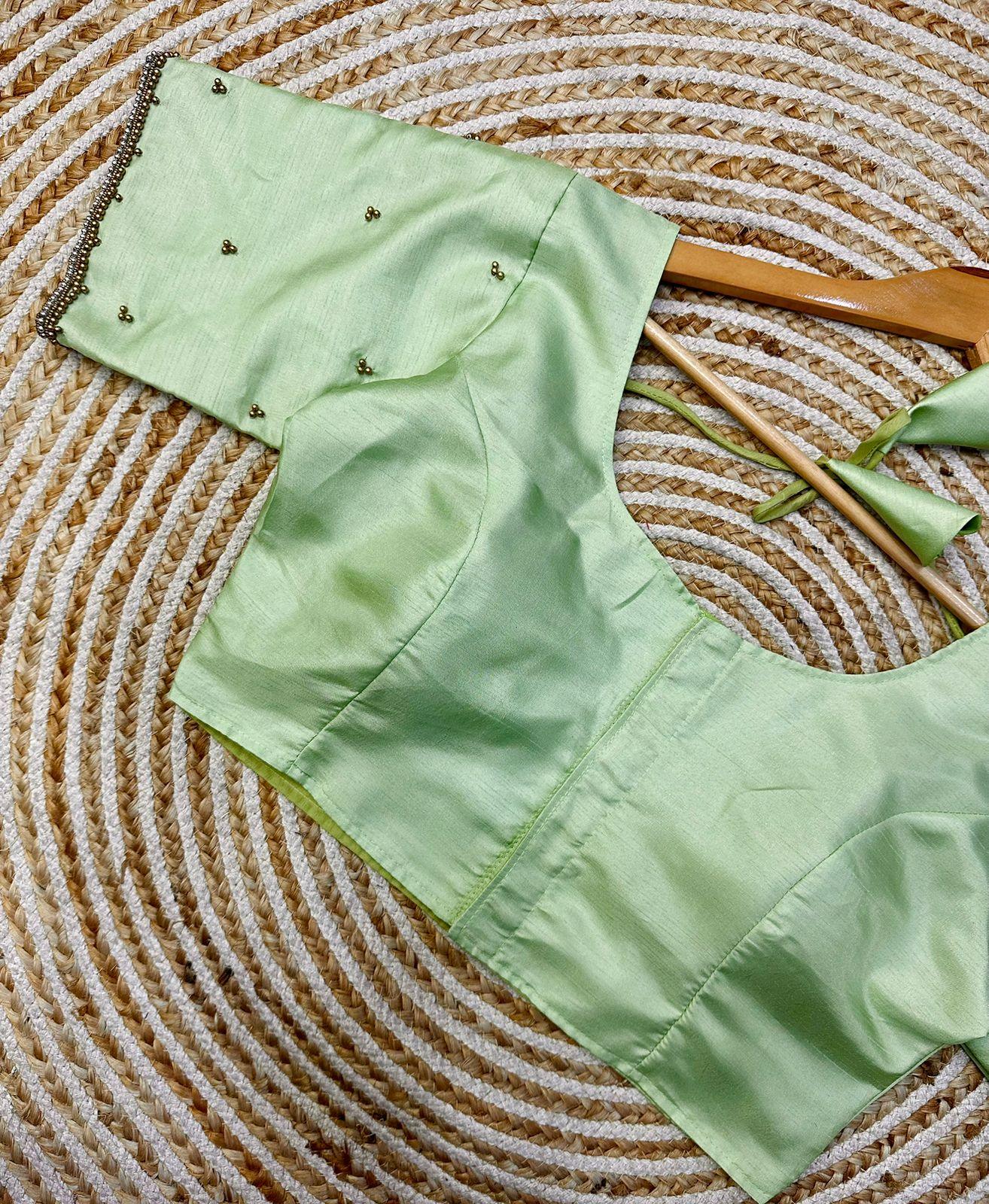 Festival Wear Blooming Silk Blouse