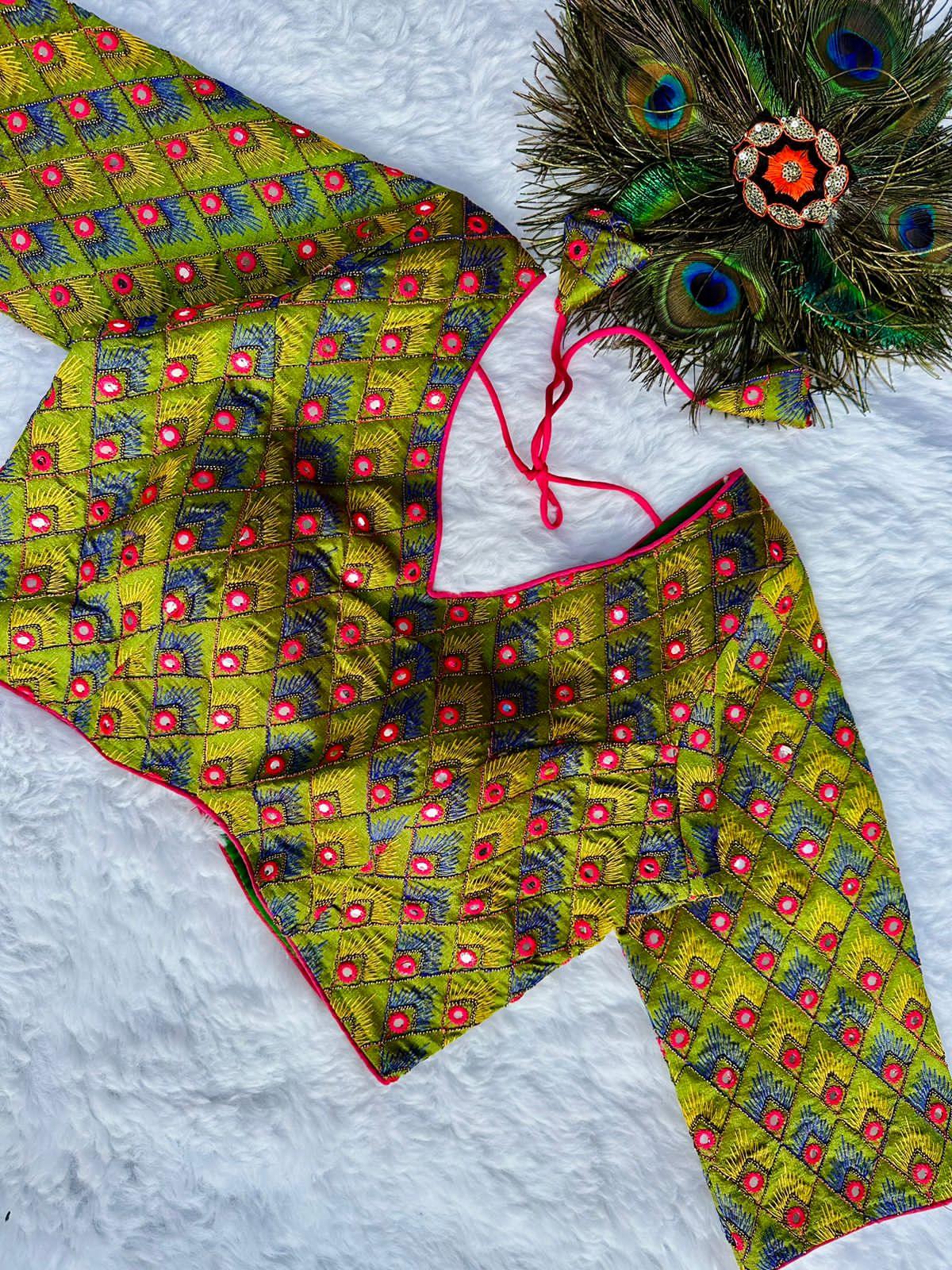 Party Wear Blooming Silk Blouse - Anant Exports