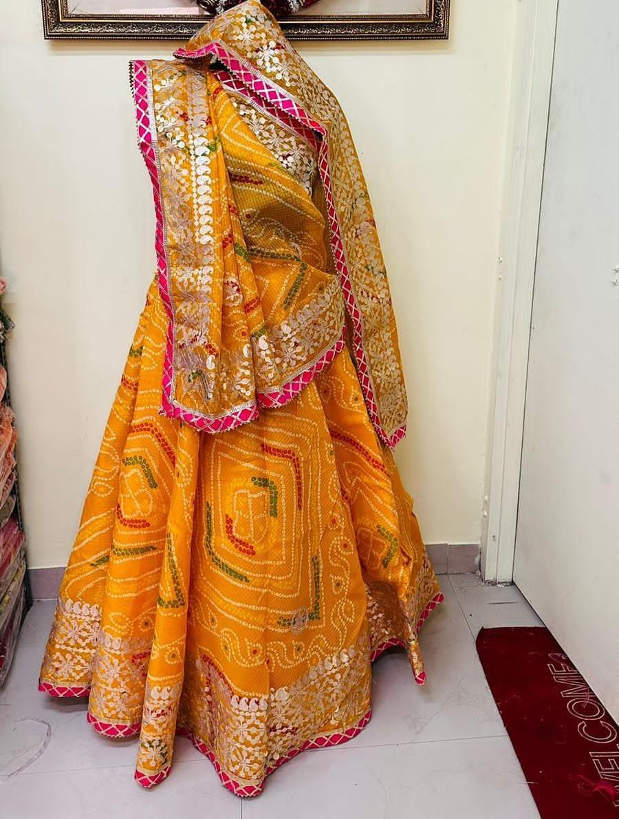 Rajasthani Bandhej Print Lahenga - Anant Exports