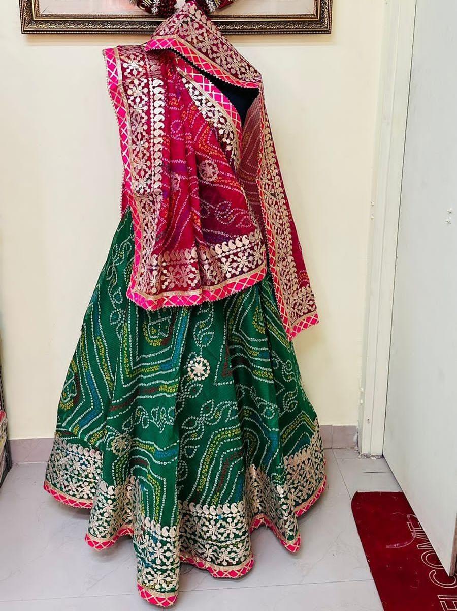 Rajasthani Bandhej Print Lahenga - Anant Exports