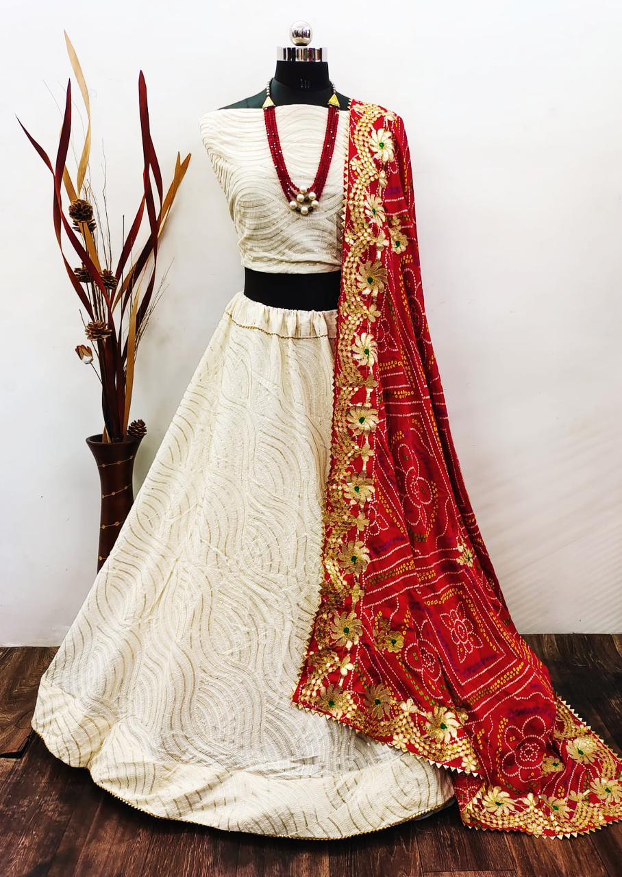 Fancy Lucknowi Work Lehenga - Anant Exports