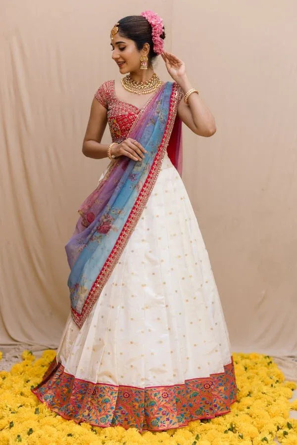 PONGAL HALF SAREE PAITHANI LEHANGA - Anant Exports
