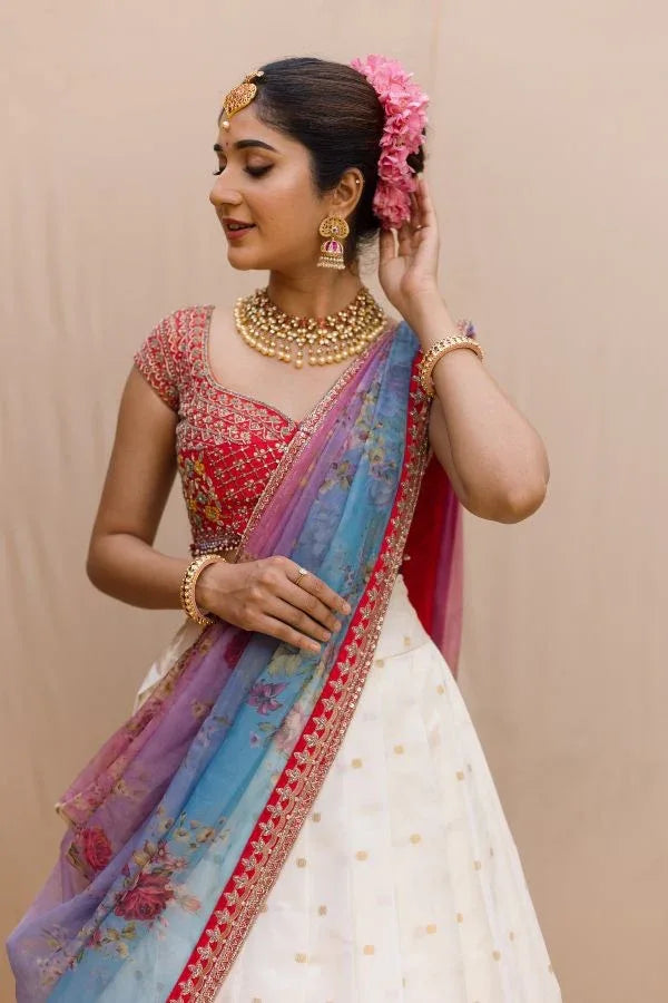 PONGAL HALF SAREE PAITHANI LEHANGA - Anant Exports