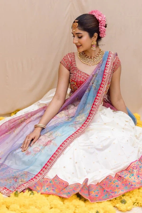 PONGAL HALF SAREE PAITHANI LEHANGA - Anant Exports