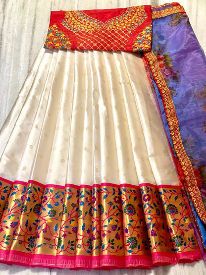 PONGAL HALF SAREE PAITHANI LEHANGA - Anant Exports