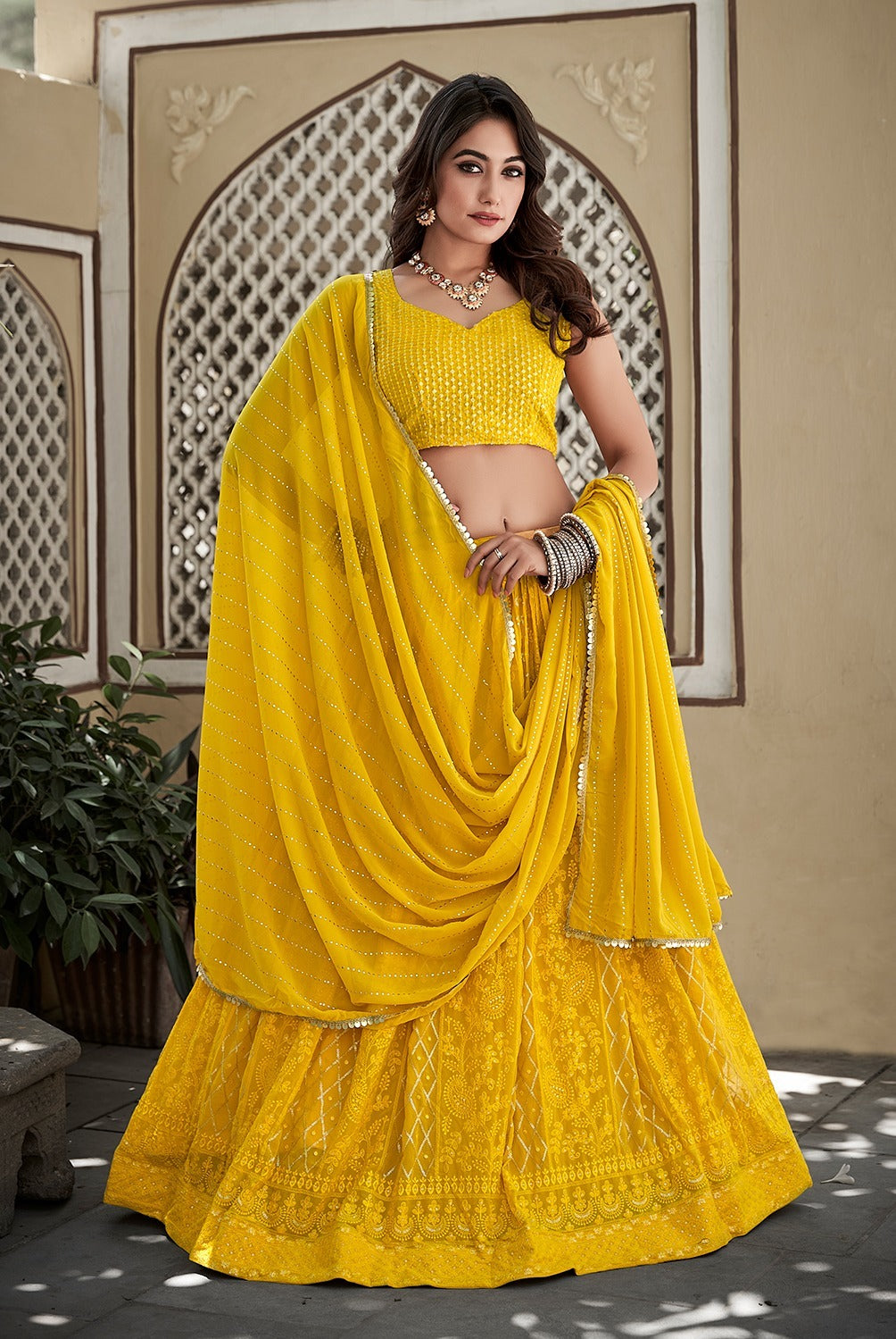 Fancy Occasion Wear Lehenga D.No 1536