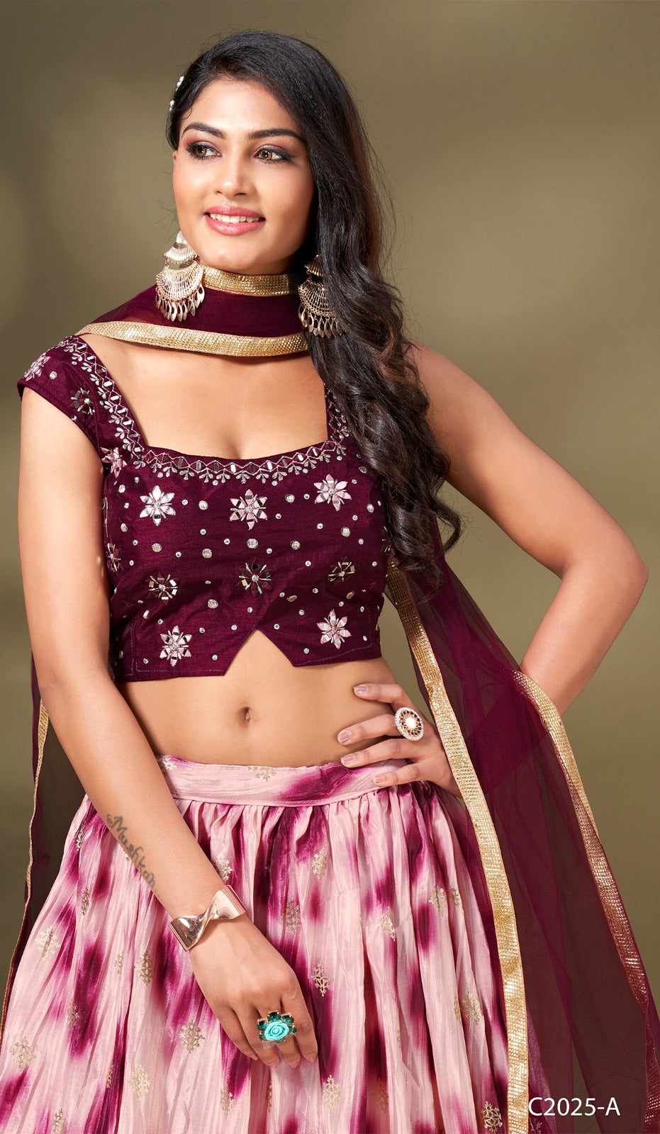 READYMADE CROP TOP LEHENGA D.NO. C-2025